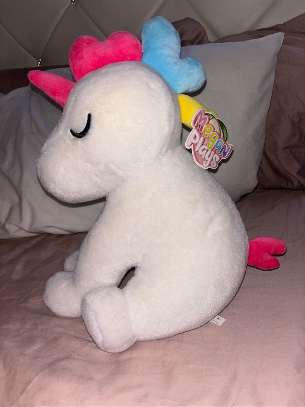 RARE Megan Plays Honey the Unicorn Memory Foam Plush Roblox - Retired